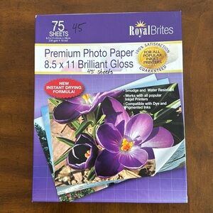 RoyalBrites Photo Paper 8.5” x 11”